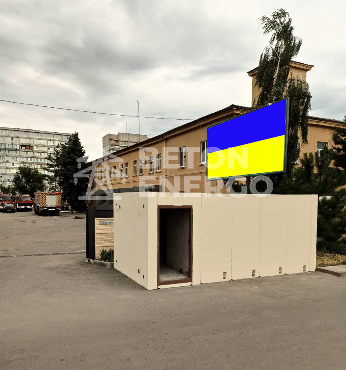 Наземне модульне швидкоспоруджуване укриття
